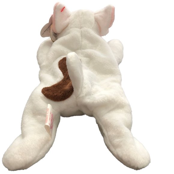 Ty Beanie Babies " Butch" Bull Terrier Puppy Dog Plush 1999 Stuffed - Picture 4 of 9